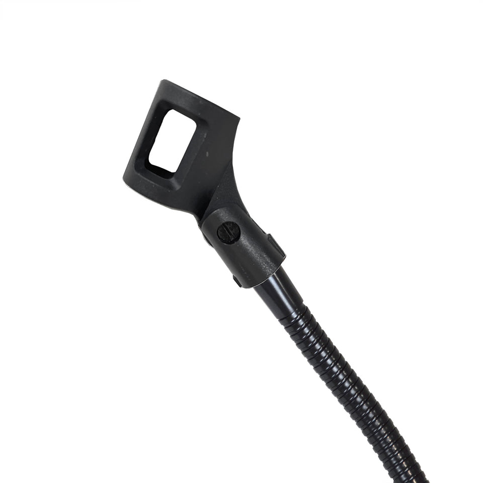 Microphone holder with rubber clip - detail