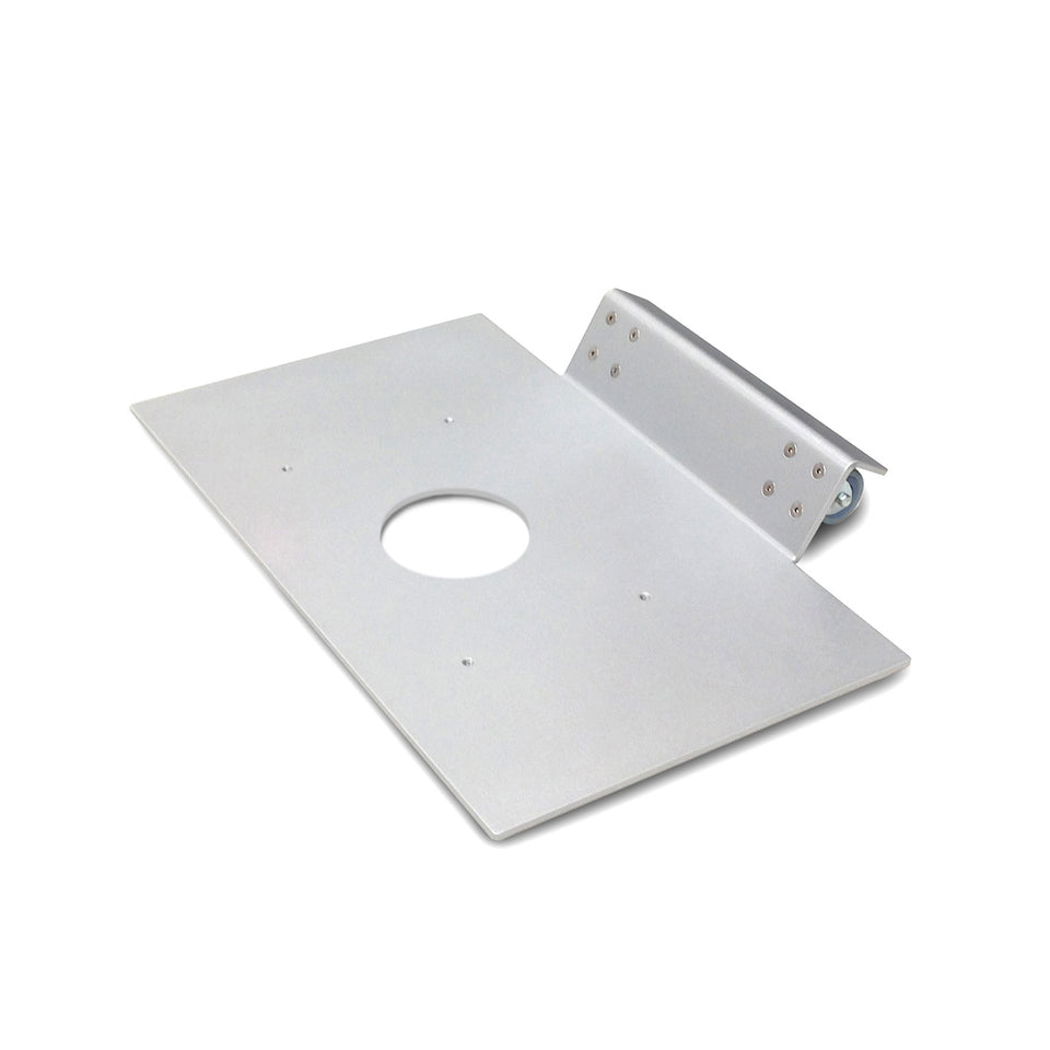 Tilt-back system for lectern / podium from Urbann Products - aluminum grey