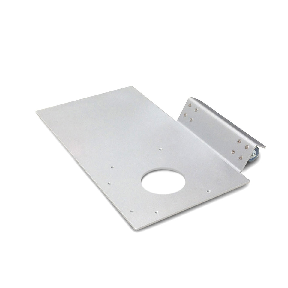 Tilt-back system for K1 lectern / podium from Urbann Products - aluminum greay