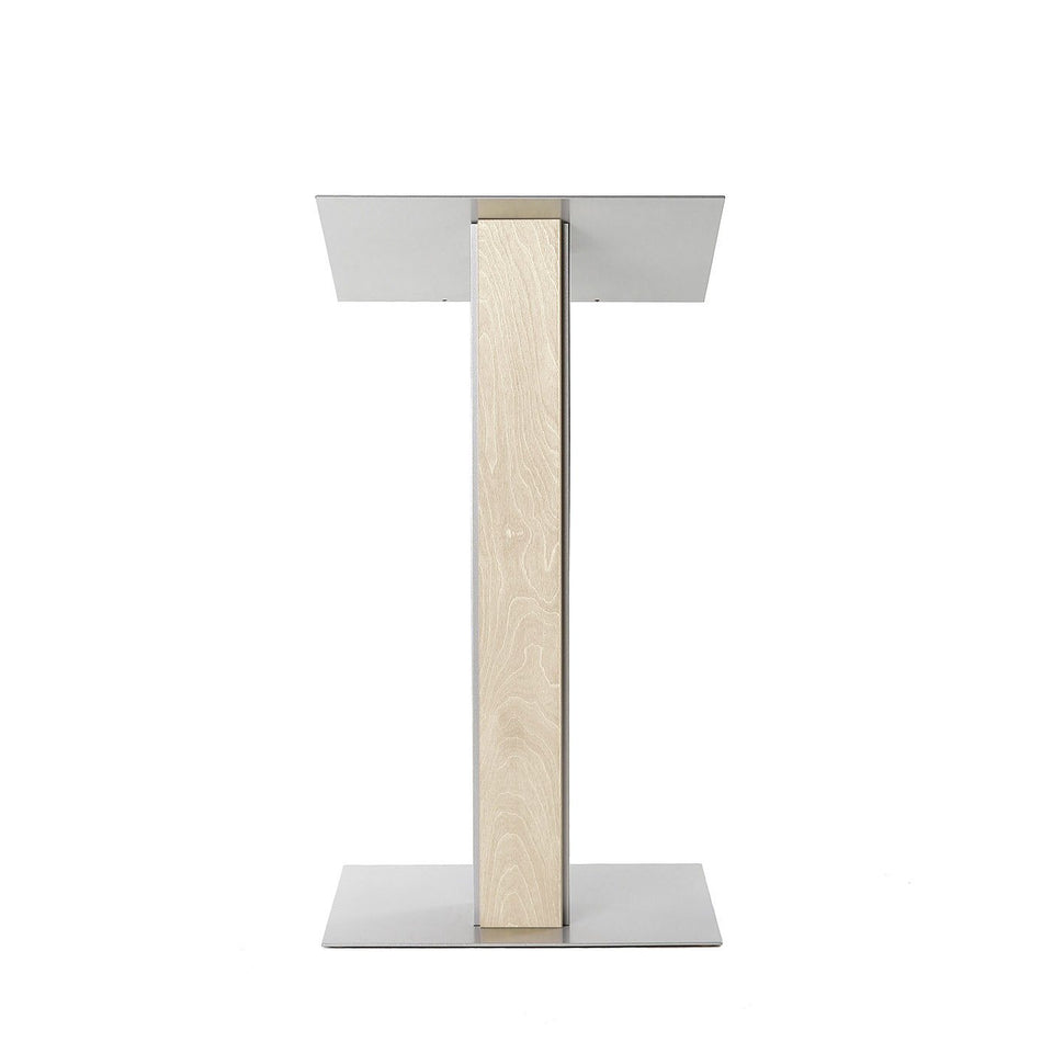Y5 lectern / podium from Urbann Products - Unfinished wood - front view