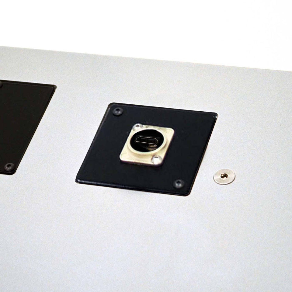 HDMI connector module for lectern / podium by Urbann - side view