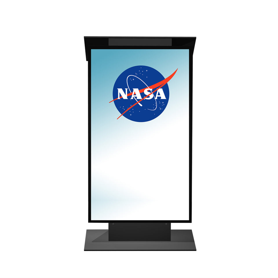 K5 lectern / podium LCD monitor from Urbann Products front view