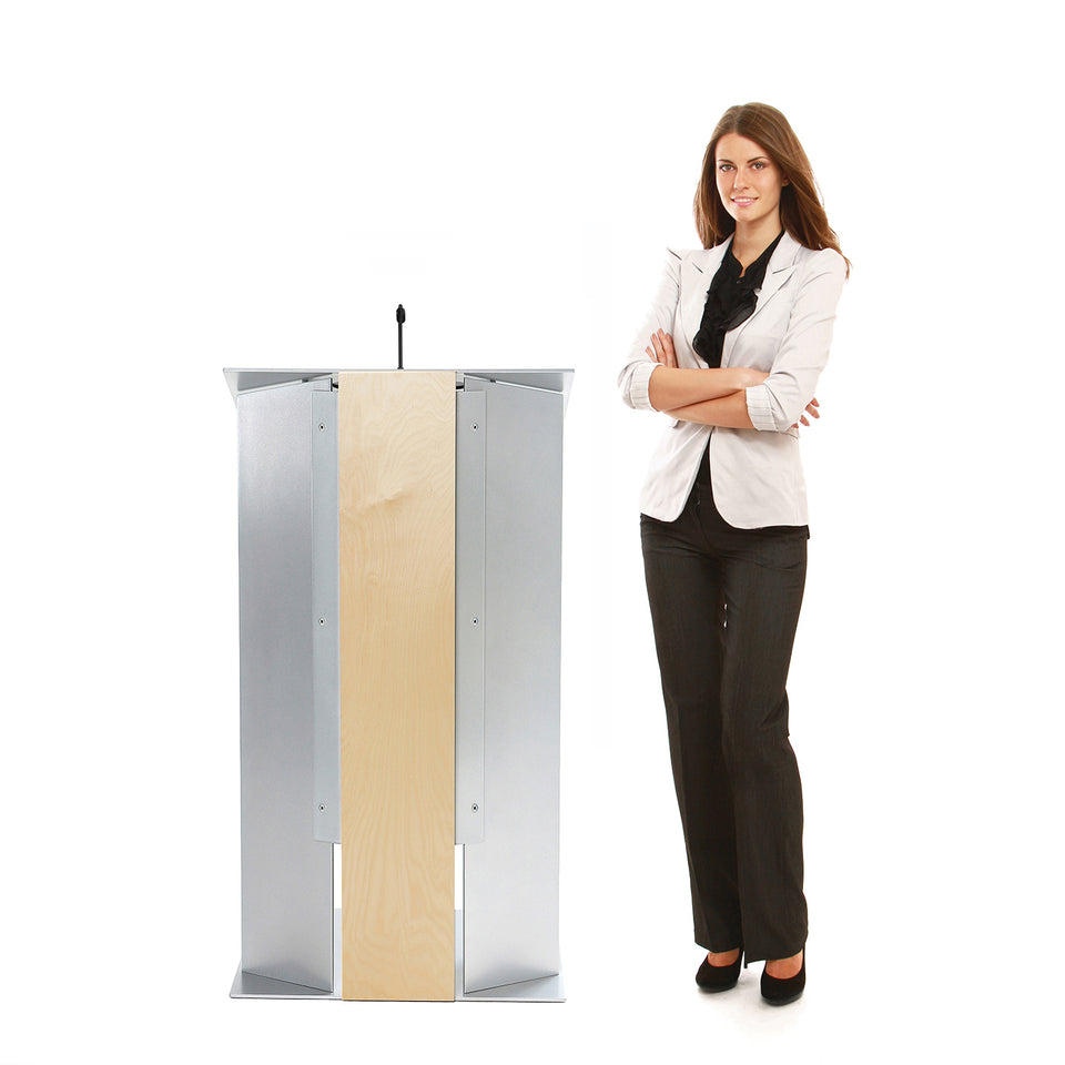 K6 lectern / podium from Urbann Products with woman