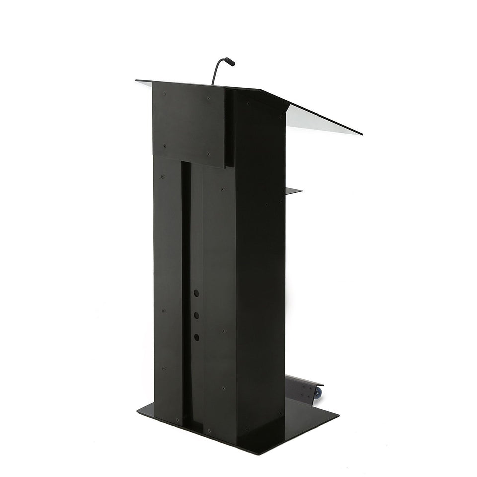 K3 lectern / podium with wheels from Urbann Products side view