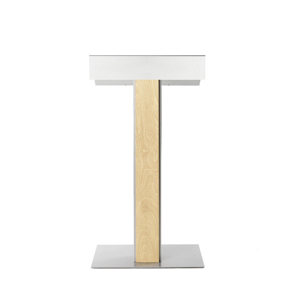 Y55 lectern / podium from Urbann Products - Natural - front view