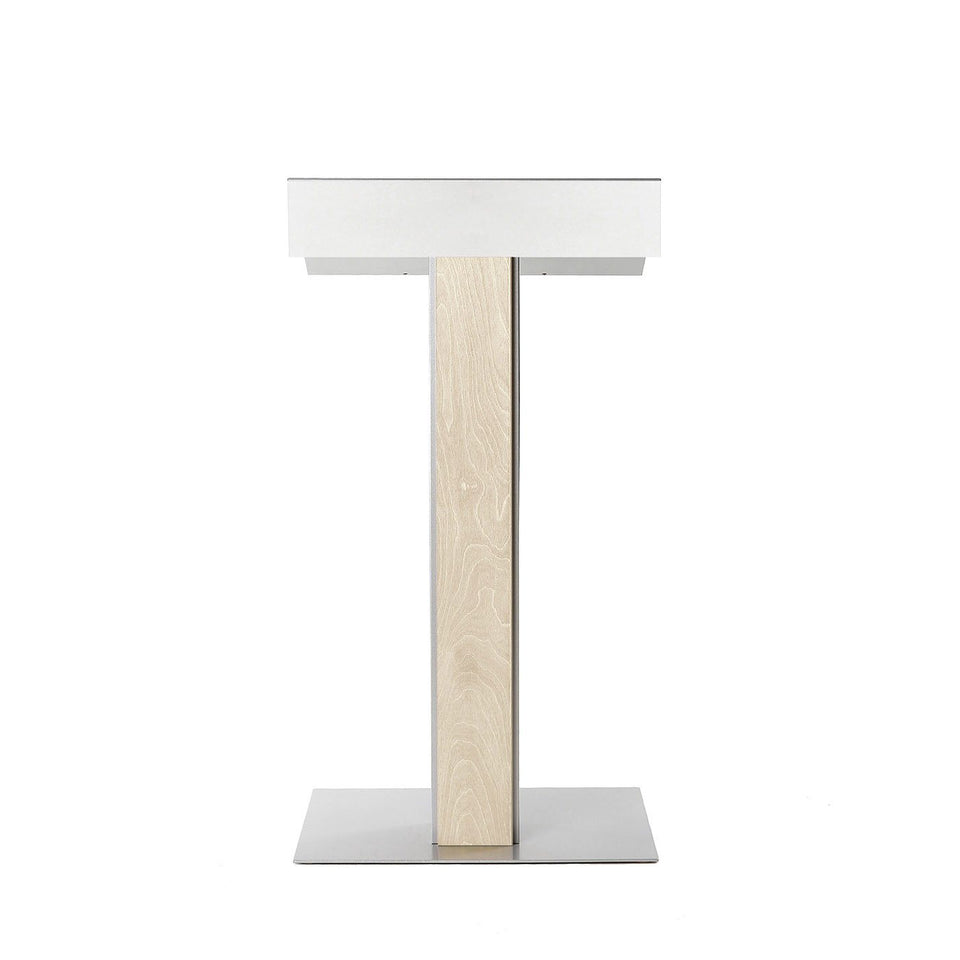 Y55 lectern / podium from Urbann Products - Unfinished - front view