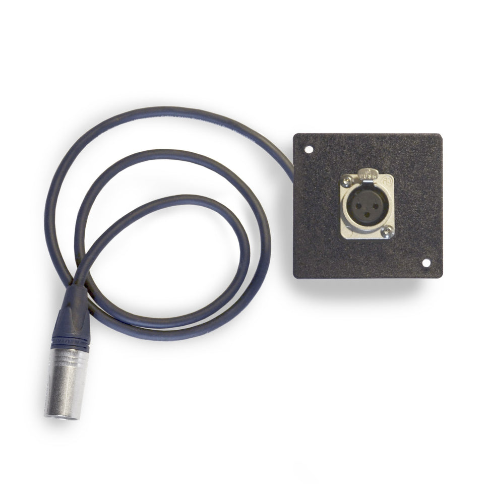 Microphone connector XLR3 module for lecterns