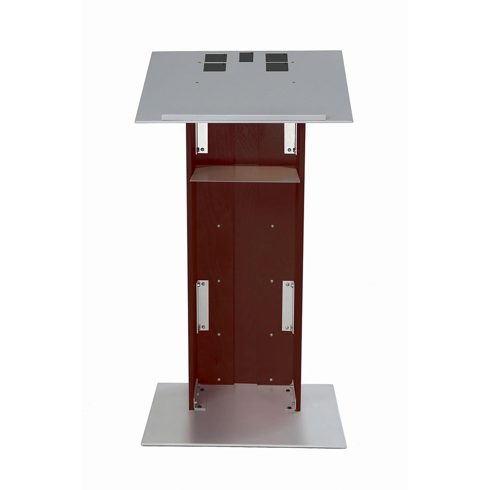 K2 lectern Full Mahogany / wooden podium from Urbann Products rear view