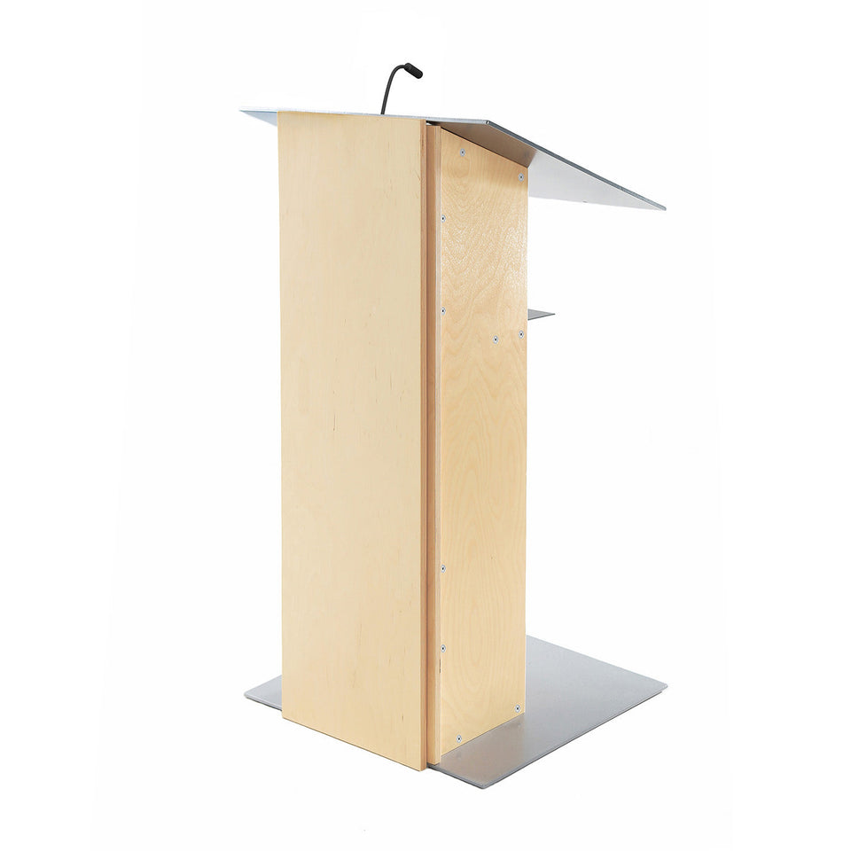 K2 lectern Natural / wooden podium from Urbann Products side view