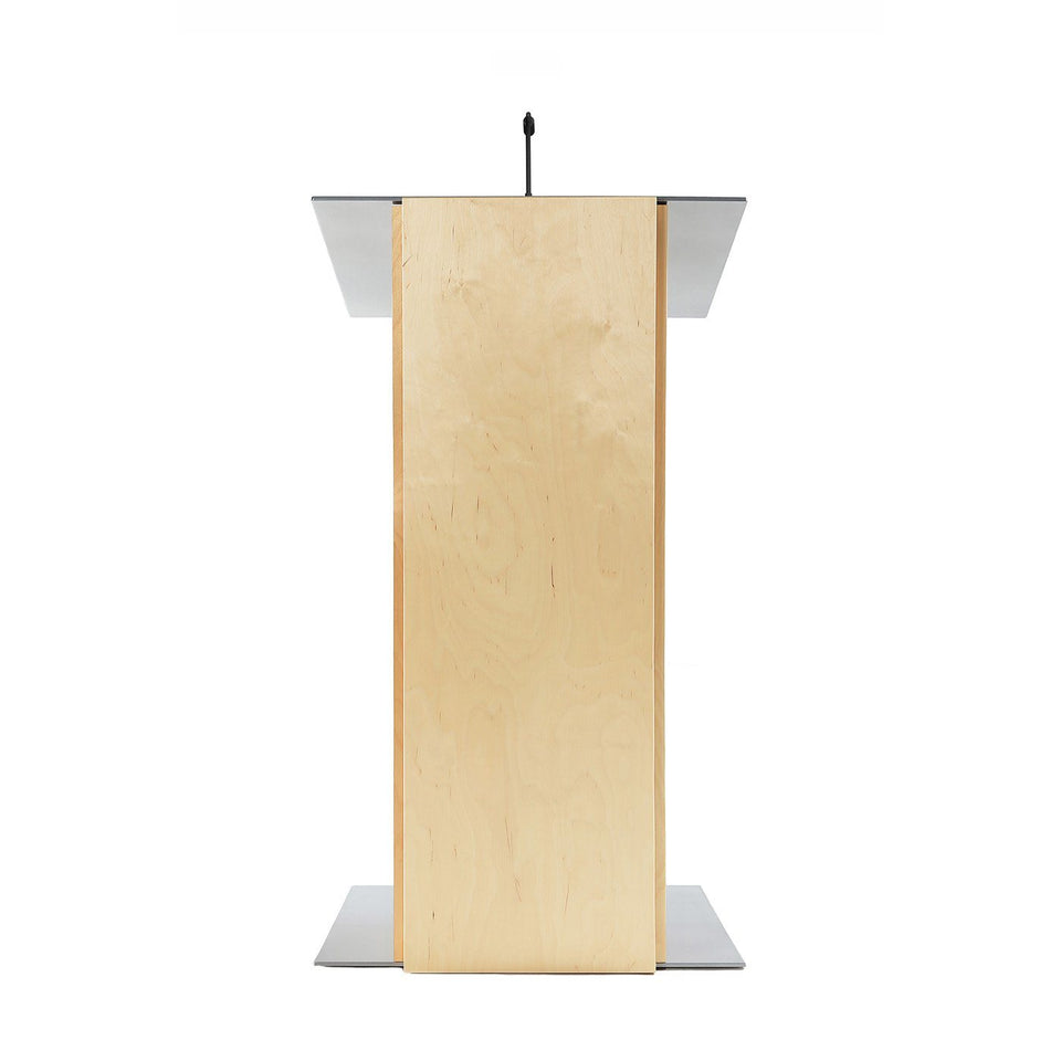 K2 lectern Natural / wooden podium from Urbann Products front view