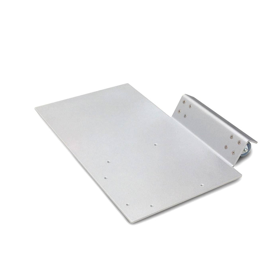 Tilt-back system for K1 lectern / podium from Urbann Products - aluminum greay