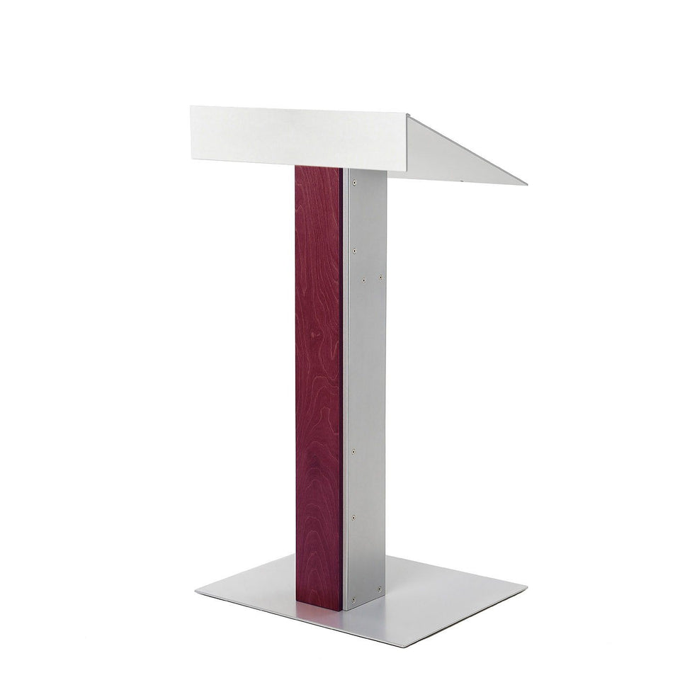 Y55 lectern / podium from Urbann Products - Mahogany - side view