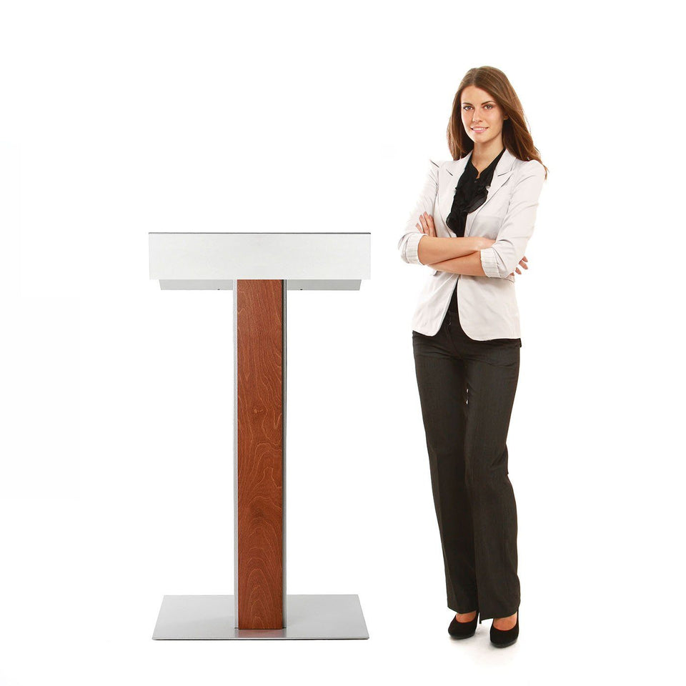 Y55 lectern / podium from Urbann Products with woman
