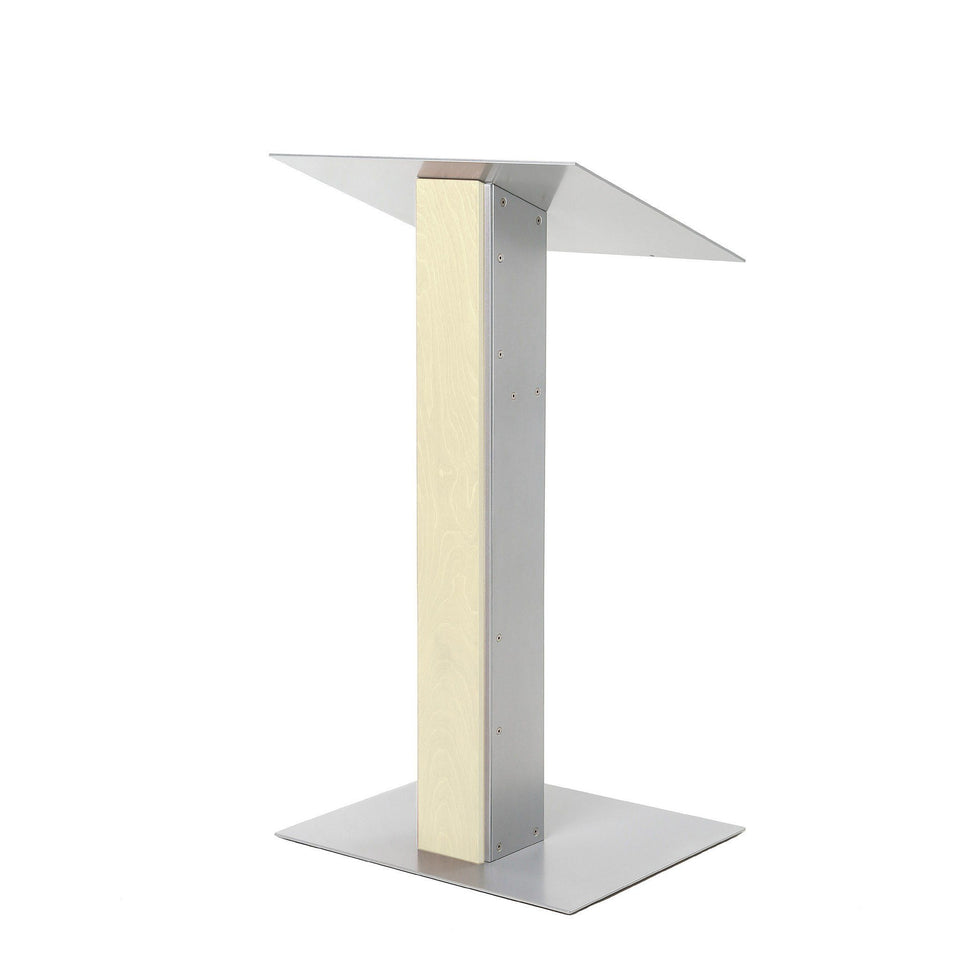 Y5 lectern / podium from Urbann Products - Unfinished wood - side view