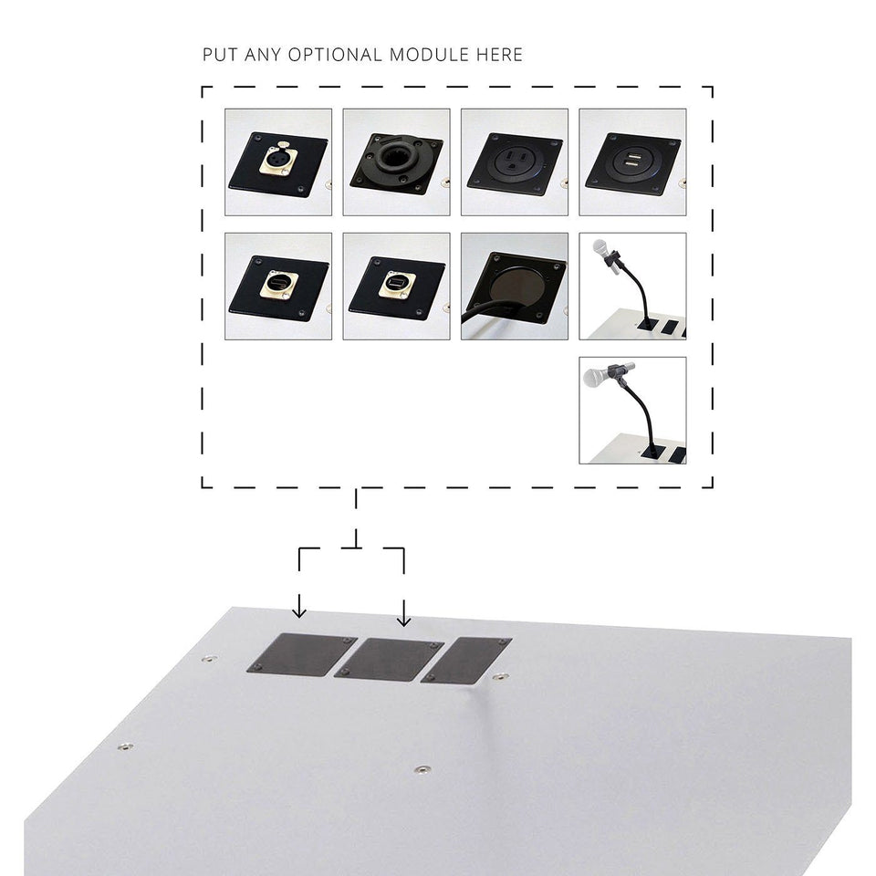 Urbann - family of modular options for lecterns