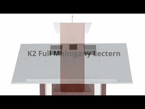 K2 lectern / podium - Full Mahogany